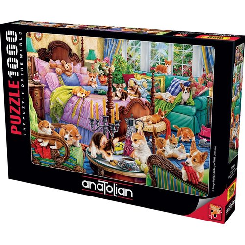 Anatolian Puzzle - Doggies in The Bedroom, 1000 Piece Puzzle, #1143