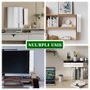 Office Desk Accessories 2pcs Computer Monitor Memo Board Message Board Transparent Acrylic Side Panel Sticky Note Board Left and Right Computer Note Board Suitable for Women Work Form Home Office
