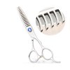 MISSUM 6.5" Professional Texturizing Scissors Hair Thinning Shears Cutting Teeth Shears Japanese Stainless Steel Blue