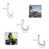 Saltwater Surf Fishing Leader Rig – 46pcs Pyramid Sinker Octopus Circle Hook Forged Hook Wire Trace Leader Rig with Swivel Snaps Beads