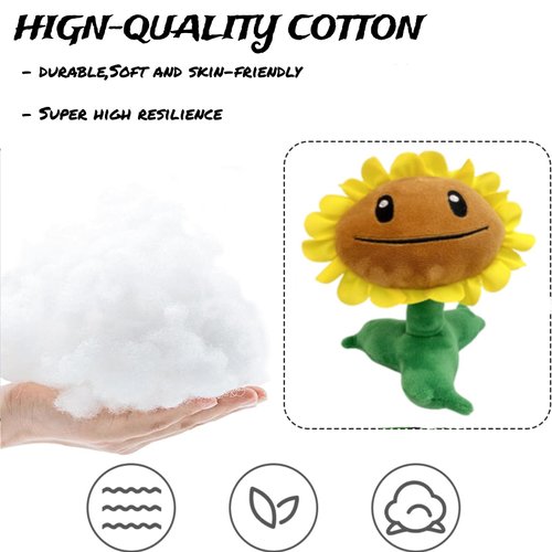 Dyharnsty 6pcs Plants and Zombies Plush vs Toys Sets PVZ Plush Stuffed Toys Soft Figure Doll Great Birthday Gifts for Kids