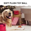 TONYFY Dog Toys Balls - Chewable Plush Rugby for Dogs, Soft Pet Squeaky Ball Stuffed with Fluffy, Durable Indoor & Outdoor Dog Puzzle Toy, Birthday for Puppy Small and Medium Breeds