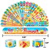 48 Beach 24PCS Beach Temporary Tattoos Sticker 24PCS Slap Bracelets Perfect for Themed Birthday Party Favors Baby Showers or Classroom Rewards Ideal Decor and Gifts for Girls and Boys