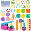 Dough Tools Play for Kids- Toy Accessories Include Stamps Cutter Scissor Roller Extruder Molds and Storage Box Party Favors Set for Age 2-8