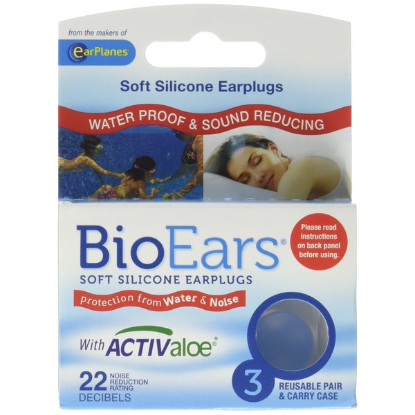 BioEars® Soft Silicone Earplugs 3 Pair