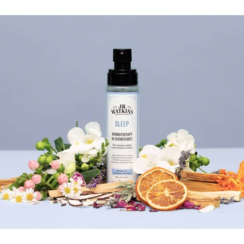 J.R. Watkins Sleep Aromatherapy in-Shower Mist, Natural Monoi & Sandalwood, 4 oz