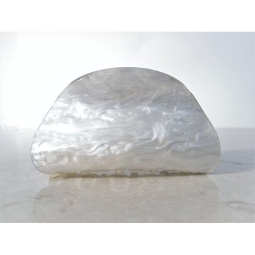 Generic Platinum white marbled hair claw clip