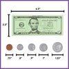 LEARNING ADVANTAGE Play Money Set - Bills & Coins - 100 Bills - 94 Coins - Pretend Money Designed Like Real Currency - Count Change with Toy Money