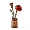 ROBOTIME 3D Puzzles Wooden Artifical Flower Red Carnation DIY Model Building Kit to Build for Adults Bouquet Botanical Collection Craft Brain Teaser Puzzle Creative Gift Home Decor