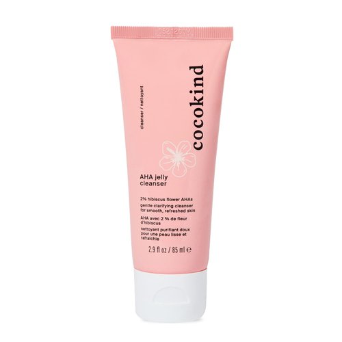 Cocokind AHA Jelly Cleanser, Gentle Face Wash and AHA BHA Cleanser with Hyaluronic Acid, Exfoliating Face Wash for Oily Skin