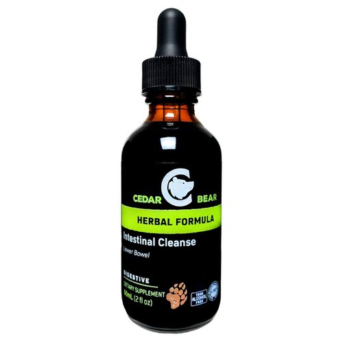 Cedar Bear Intestinal Cleanse a Liquid Herbal Supplement That Moderates The Environment of The Digestive System, Allowing Beneficial Flora to Flourish 2 Fl Oz