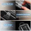 2 Pack Travel Size Toothbrush Case Holder Portable Clear Toothbrush and Toothpaste Storage Container Hard Plastic Transparent Toothbrush Carrying Box for Traveling