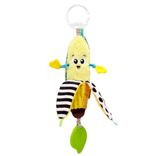 LAMAZE Bea The Banana, Clip on Pram and Pushchair Newborn Baby Toy, Sensory Toy for Babies with Colours and Sounds, Development Toy for Boys and Girls Aged 0 to 24 Months