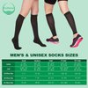 EvoNation Men & Women Knee High 30-40 mmHg Graduated Compression Socks – Extra Firm Pressure Compression Garment