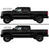 SlickMod Chrome Delete Blackout Vinyl Overlay for 2014-2019 GMC Sierra 1500 2500 3500 Window Trim (1. Window Trim, Gloss Black)