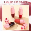 Domality 6PCS Shake It Lip Tint Stain Set, Multi-Uses Lip Gloss Lip Eyes Cheek Tint, Non Sticky Long Lasting Smooth Liquid Lipstick Eyeshadow Blush Set