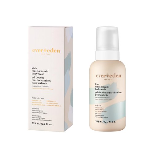 Evereden Multi-Vitamin Kids Body Wash (12.7 fl.oz., Fresh Pomelo): Gentle Kids Body Wash Sensitive Skin Nourishment & Hydration Formula | Clean Non-Toxic Body Wash for Kids |