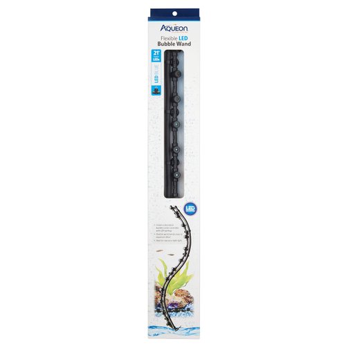 Aqueon Fish Tank Aquarium Flexible LED Accent Light and Bubble Wand, Blue, 21 Inch