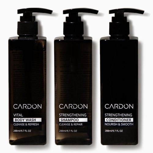 Shower Set By Cardon Body Wash, Shampoo, Conditioner