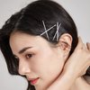 Dofash 5CM/2In Wavy Bobby Pins White Hairpins Bulk Metal Hair Grips for Women Hair Accessories 260PCS（White）