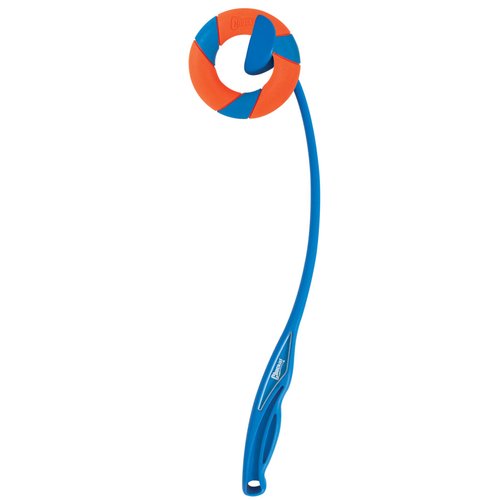 Chuckit! Ring Chaser Dog Ball Launcher Dog Toy Set, 22 Inch Length with 4.5 Inch Dog Ball Ring