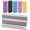 25 Pcs Nail Files for Acrylic Nails and 50 Pcs Mini Buffer Block File, 100/180 Grit Nail Buffer Double Sides Emery Boards Fingernail Files