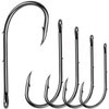 Baitholder Fishing Hooks Barbed Shank Beak Bait Holder Hooks Black Carbon Steel Offset Jig Fishing Hooks Saltwater Freshwater #2