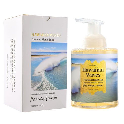 ROMIIE ZOI Duke Kahanamoku Beach Hawaiian Waves Foaming Hand Soap - Tidal Treasure Fragrance, 500ml (16.8 fl oz)