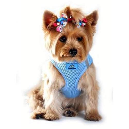 DOGGIE DESIGN American River Ultra No Choke Dog Harness (XS, Light Blue)