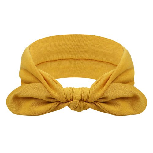 DRESHOW 4 Pack Headbands for Women Bow Knotted Hair Band Facial Cloth Rabbit Ears Running Sport Elastic Hair Wrap