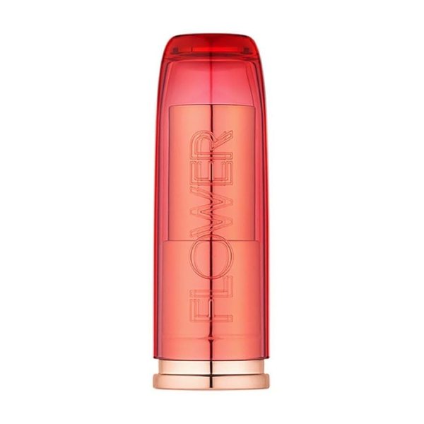 FLOWER BEAUTY By Drew Barrymore Perfect Pout Moisturizing Lipstick - Soothes Lips + Hydrates - Creamy Lip Tint + Natural Looking Shine + Buildable Color - Cruelty-Free + Vegan (Peony)