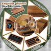 Briwooody Walnut Dice Box 4.8 x 9 Inch Handmade Dice Tray for Rolling with Dice Storage Phone Tablet Stand Magnetic Lock Secures Lid Portable Dice Tray for Tabletop RPG Board Games Gift(Regular)