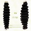 Tape in Hair Extensions Human Hair,Natural Black Hair Extensions Real Human Hair Tape ins Extensions for Black Women, 20 Pieces 50G 18Inch Double Sided Tape in Hair Extensions for Short Hair