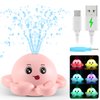 Gigilli Octopus Bath Toys, Christmas Stocking Suffers Bath Toys for Kids Ages 1-3, Baby Girl Light Up Bath Toy Sprinkler 6-12-18 Months, Toddlers Bath Fountain Toy Christmas Baby Birthday 1 2 3 Gifts