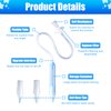 Baby Nasal Aspirator Mouth Suction Nasal Congestion Relief with 2 Silicone Tips with Nose Cleaning Tweezer