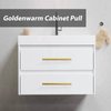 goldenwarm 18 Pack Brushed Brass Cabinet Handles Drawer Pulls Gold Dresser Hardware 3in Pull Handles - LS201GD76 Brushed Gold Cabinet Hardware Cupboard Drawer Handles, Stainless Steel