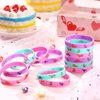 30 Pack Dinosaur Party Favors Dinosaurs Silicone Wristbands Dinosaurs Bracelets Girl Dinosaur Birthday Party Supplies Gifts Bag Stuffer for Pink Dinosaur Theme Birthday Party Supplies 3 Colors