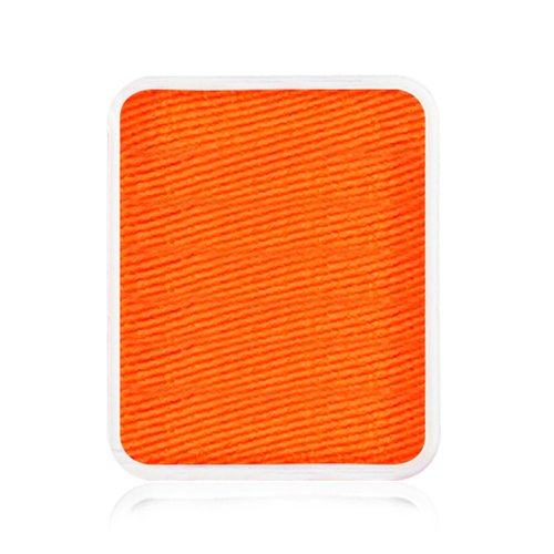 Kraze FX Face Paint Palette Refill-Neon Orange Face Paint (6 gm)-Hypoallergenic Non-Toxic Water Activated Professional Halloween Face & Body Painting Makeup Supplies for Sensitive Skin Kid Safe Adults