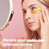 Under Eye Mask & Under Eye Patches (30 Pairs) - Gold Eye Mask with Collagen & Amino Acid, Cooling Eye Care for Wrinkles, Puffy Eyes & Dark Circles, Brightening Skincare Treatment, Vegan & Cruelty free