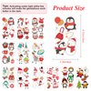 65 Pieces Christmas Temporary Tattoos for Kids, Glow in the Dark Cartoon Christmas Tattoo Stickers for Stocking Stuffings, Holiday Birthday Party Decorations Supplies Favors, Christmas Eve