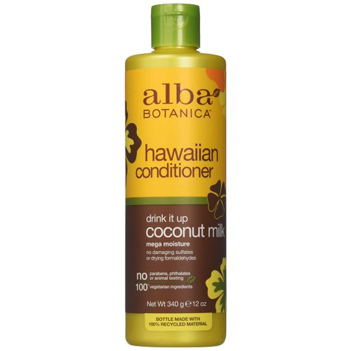 Alba Botanica Natural Hawaiian Conditioner Coconut Milk, 12 Ounces, Pack of 1