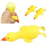 Dhjrefhhd 1Pcs Stress Squeeze Toy Stress Relief Rainbow Duck Hand Fidget Sensory Toy Office Desk Squishy Duck Birthday Goodie Bags Party Favors (Yellow)