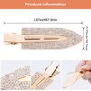 PAGOW Rhinestone No Bend Hair Clips, 4pcs bangs hair clip with Metal Shiny Styling Diamond ,No Dent No Crease Makeup Hair Clips for Women and Girls (2 Silvery & 2 Gold)