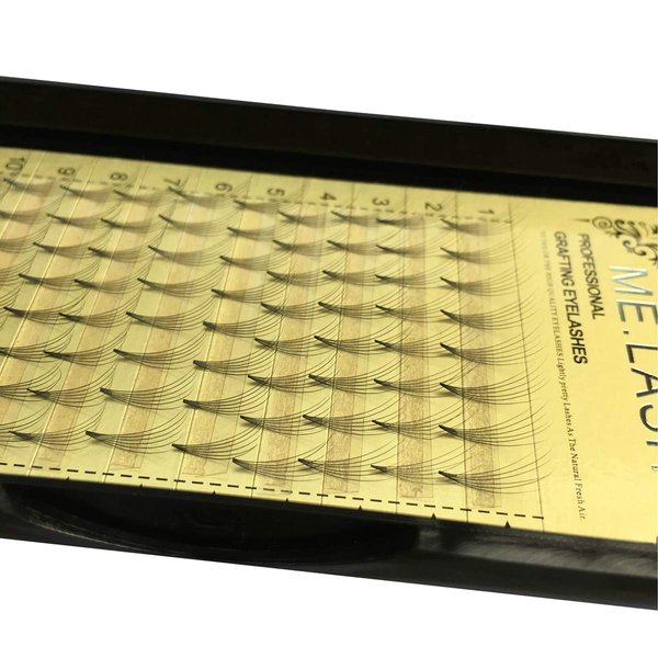 Volume 6D Eyelashes Extensions 0.07mm Thickness 3D Eyelashes 3 Trays/Lot Makeup Lash Extensions C Curl Individual Lashes Natural Style Eye Lashes 30 trays (0.07-C, 11mmx3)