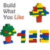 HUIZDQ 200 Piece Classic Building Bricks, 2x4 Building Blocks STEM Creative Building Toys, Red, Yellow, Blue, Green