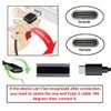 chenyang USB C Extension Cable USB 3.1 Gen 2 Type C Male to Female Fast Charging Data Transfer 90 Degree Angled Extension Nylon Braided Cable 0.2M