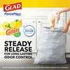 Glad Trash Bags, ForceFlex Tall Drawstring Garbage Bags, 13 Gallon Grey Trash Bags for Tall Kitchen Trash Can, Citrus & Zest with Febreze Freshness to Eliminate Odors, 40 Count - Packaging May Vary