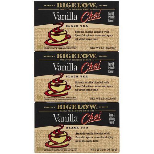 Bigelow Vanilla Chai Tea Bags - 20 ct - 3 pk