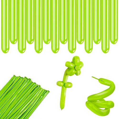Rimobul 100PCS 260Q Balloons Twisting Animal Balloons Long Magic Balloons for Animal Shape - Green