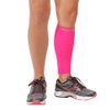 Zensah Calf/Shin Compression Sleeve - Made in the USA Single Leg Compression Sleeve for Shin Splint Relief, Recovery, Running (Neon Pink, Small/Medium)